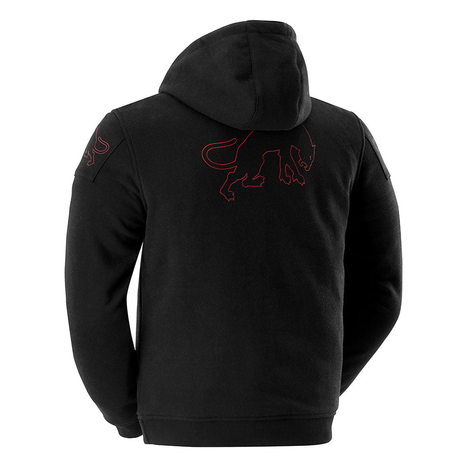 Blouson Moto Furygan LIVIO X KEVLAR® — Protection CE Niveau AA Noir - Rouge - LE PRATIQUE DU MOTARD