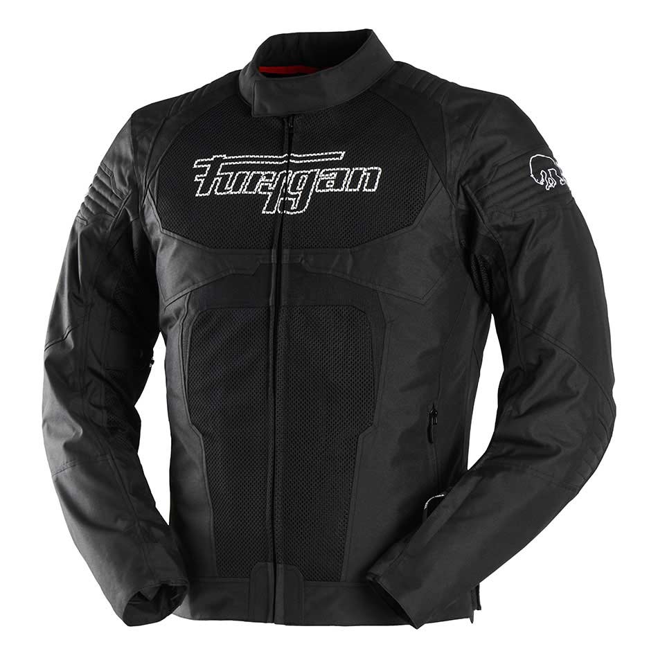 Blouson Moto Furygan WB08 VENTED+ — Protection CE Niveau A Noir - Blanc - LE PRATIQUE DU MOTARD