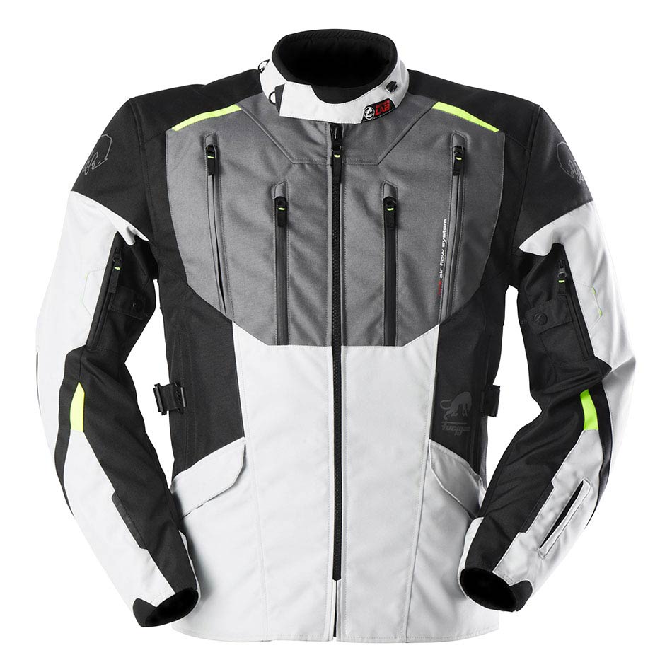 Blouson Moto Furygan BROOKS — Protection CE Niveau AA Noir - Pearl - Anthra - Stab - LE PRATIQUE DU MOTARD