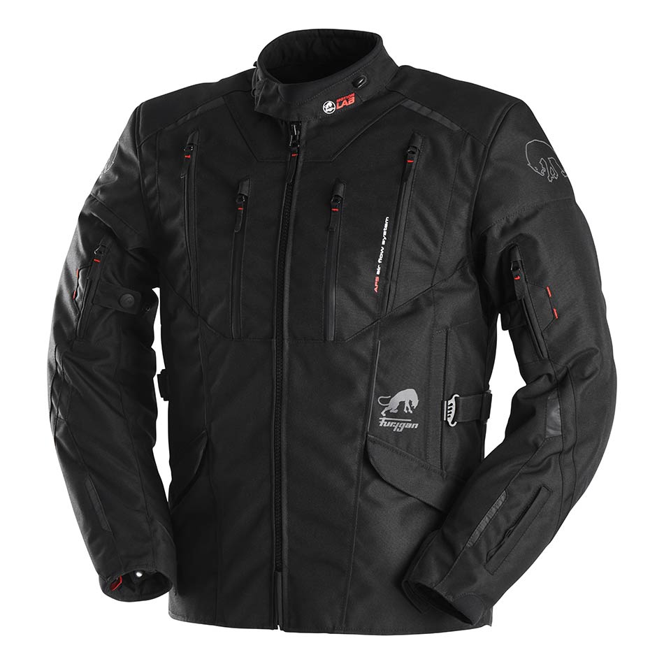Blouson Moto Furygan BROOKS — Protection CE Niveau AA Noir - LE PRATIQUE DU MOTARD