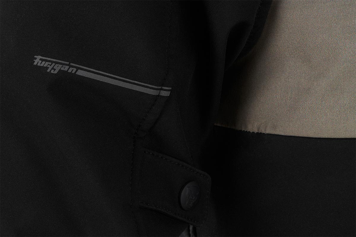 Blouson Moto Furygan ADDAX — Protection CE Niveau AA Noir - Kaki - LE PRATIQUE DU MOTARD