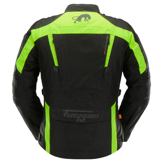 Blouson Moto Adventure Haute Visibilité Homologué AA — Noir-Jaune stab, vue vue 2