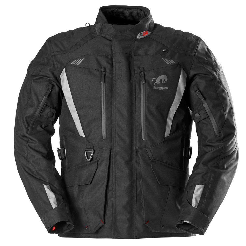 Blouson Moto Furygan APALACHES EVO — Protection CE Niveau AA Noir - Gris - LE PRATIQUE DU MOTARD