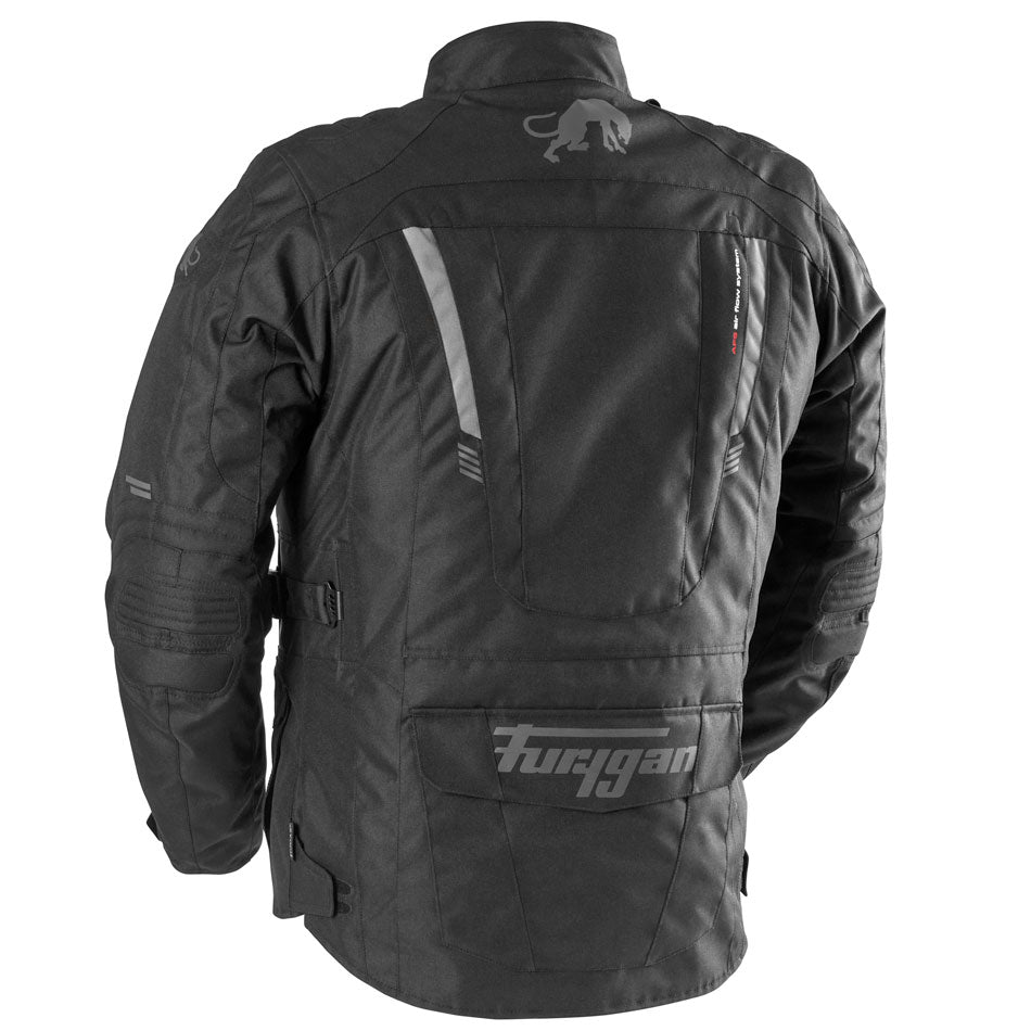 Blouson Moto Furygan APALACHES EVO — Protection CE Niveau AA Noir - Gris - LE PRATIQUE DU MOTARD
