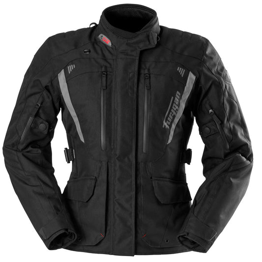 Blouson Moto Furygan APALACHES LADY EVO — Protection CE Niveau AA Noir - Gris - LE PRATIQUE DU MOTARD