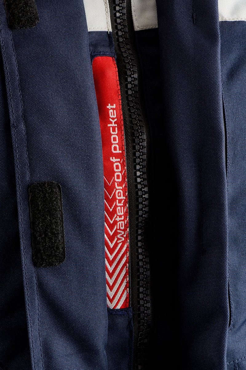 Blouson Moto Furygan APALACHES LADY EVO — Protection CE Niveau AA Bleu - Pearl - Rouge - LE PRATIQUE DU MOTARD