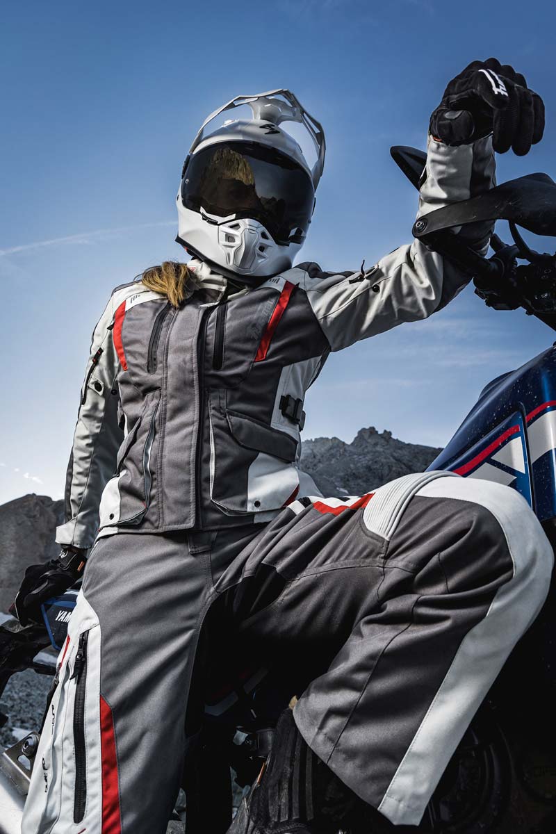 Pantalon Moto Furygan KILLINGTON LADY — Protection CE Niveau AA Gris - Pearl - Rouge - LE PRATIQUE DU MOTARD