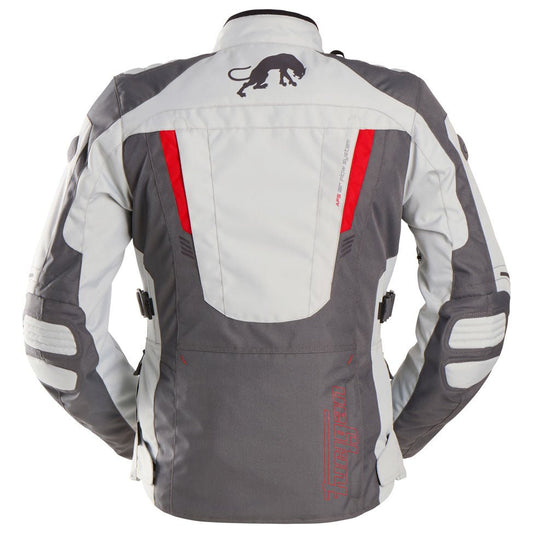 Blouson Moto Furygan APALACHES LADY EVO — Protection CE Niveau AA Gris - Pearl - Rouge - LE PRATIQUE DU MOTARD