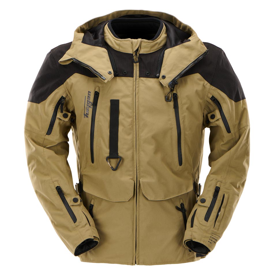 Blouson Moto Furygan KALAHARI — Protection CE Niveau AA Sable - Noir - LE PRATIQUE DU MOTARD