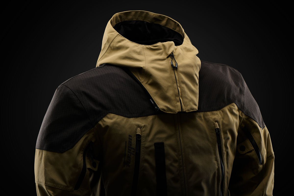 Blouson Moto Furygan KALAHARI — Protection CE Niveau AA Sable - Noir - LE PRATIQUE DU MOTARD