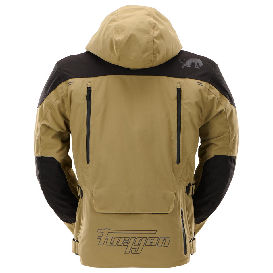 Blouson Moto Furygan KALAHARI — Protection CE Niveau AA Sable - Noir - LE PRATIQUE DU MOTARD