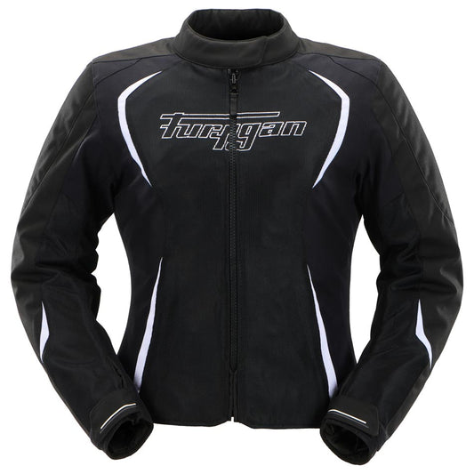 Blouson Moto Femme 4 Saisons Noir | Furygan™ Odessa Evo 3in1 Vented+ Noir Blanc — vue trois quarts