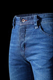 Pantalon Moto Furygan D12 X KEVLAR® STRAIGHT — Protection CE Niveau AA Medium blue - LE PRATIQUE DU MOTARD