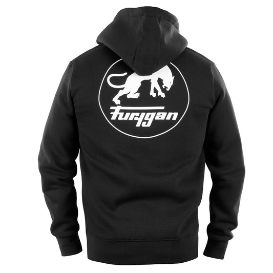 CORPO ZIP HOODIE - Noir-Blanc