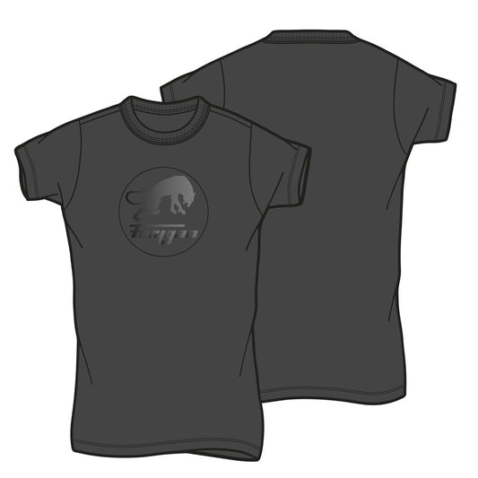 CORPO LADY TS LOGO - Noir-Noir