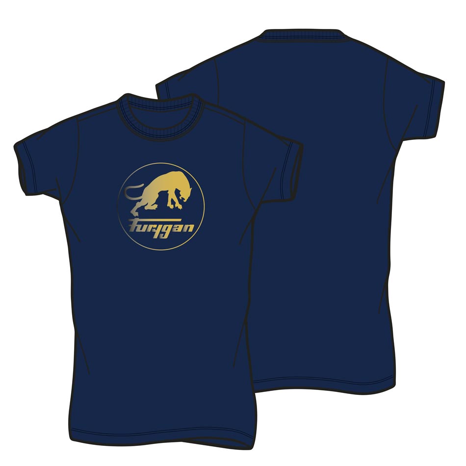 CORPO LADY TS LOGO - Navy-Or