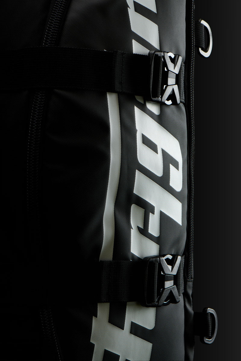 Sac à Dos Moto 32 L Housse de Pluie — Noir-Blanc-Rouge, vue detail 2