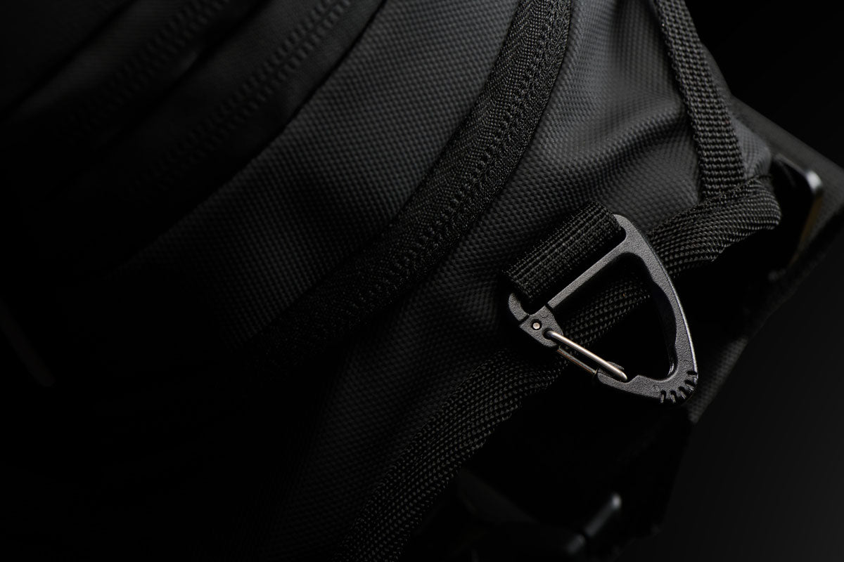 Sacoche de Cuisse Moto XL Réfléchissante — Noir, vue detail 2