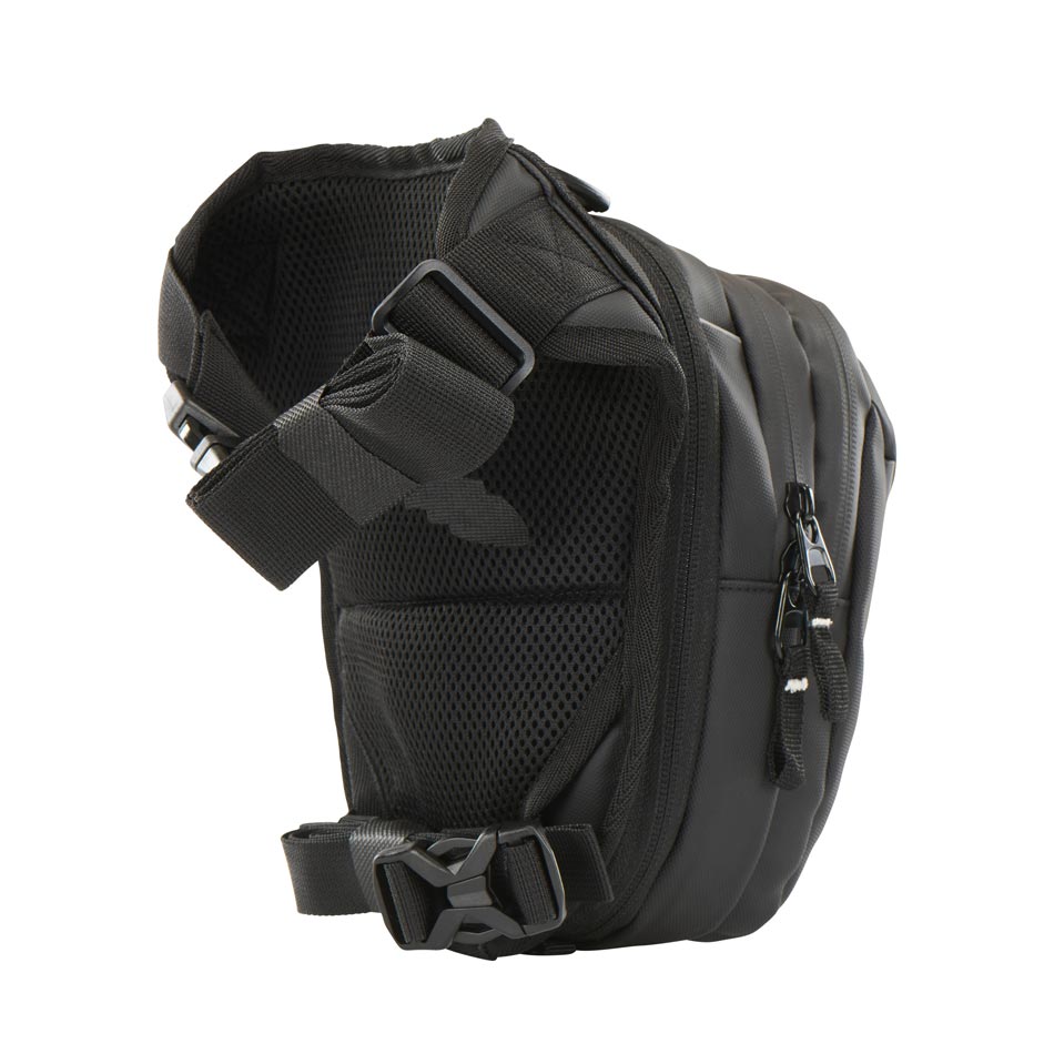 Sacoche de Cuisse Moto XL Réfléchissante — Noir, vue vue 4