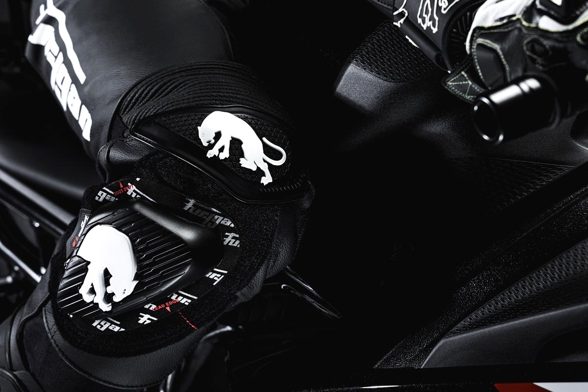 Pantalon Moto Furygan DRACK — Protection CE Niveau AAA Noir - Blanc - Blanc - LE PRATIQUE DU MOTARD