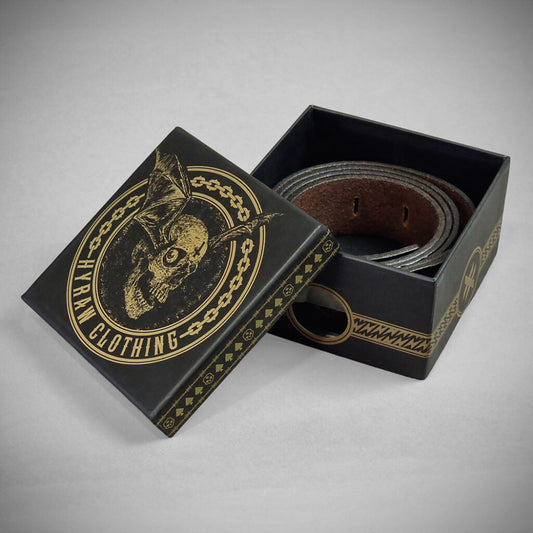 Ceinture cuir marron Brotherhood™ | Guitar Pick Holder™