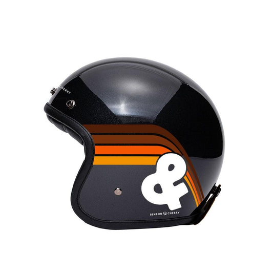 Casque Jet Vintage Benson & Cherry x Mârkö - LE PRATIQUE DU MOTARD