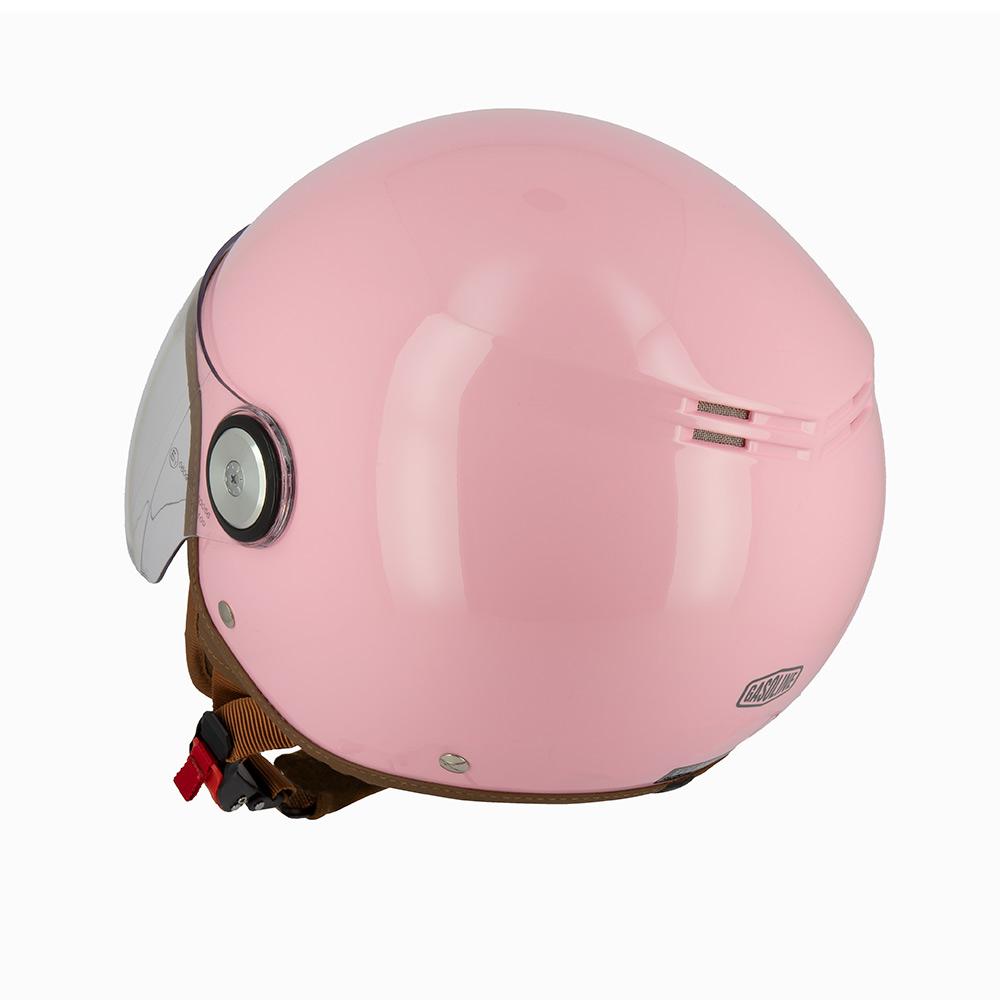 Casque Jet Gasoline S100 Octane — Rose Brillant
