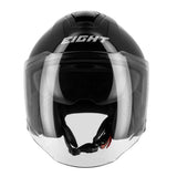 Casque jet Noir Brillant - LE PRATIQUE DU MOTARD