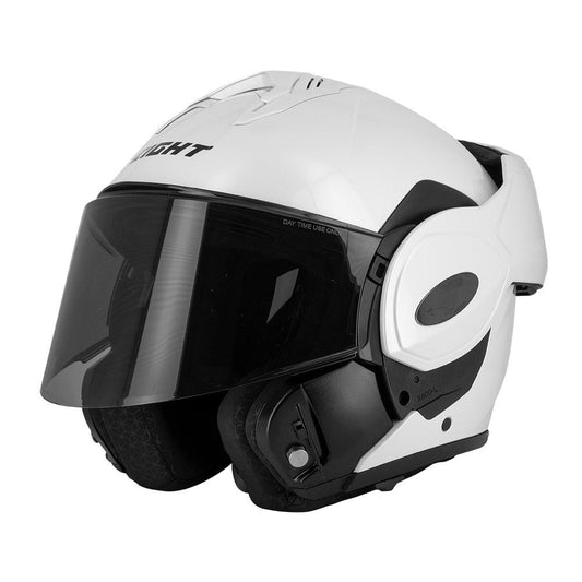 Casque Flip - Up FlipTech EIGHT – Blanc Brillant | ECE 22.06 Jet & Intégral - LE PRATIQUE DU MOTARD
