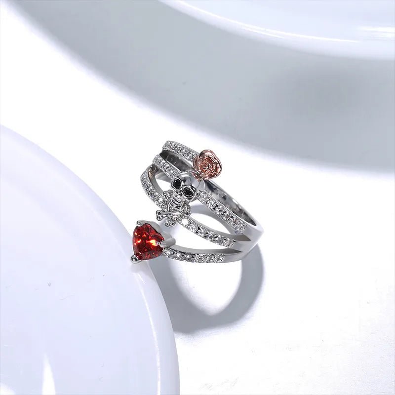 Bague femme acier inoxydable - Love and Bones™ - LE PRATIQUE DU MOTARD
