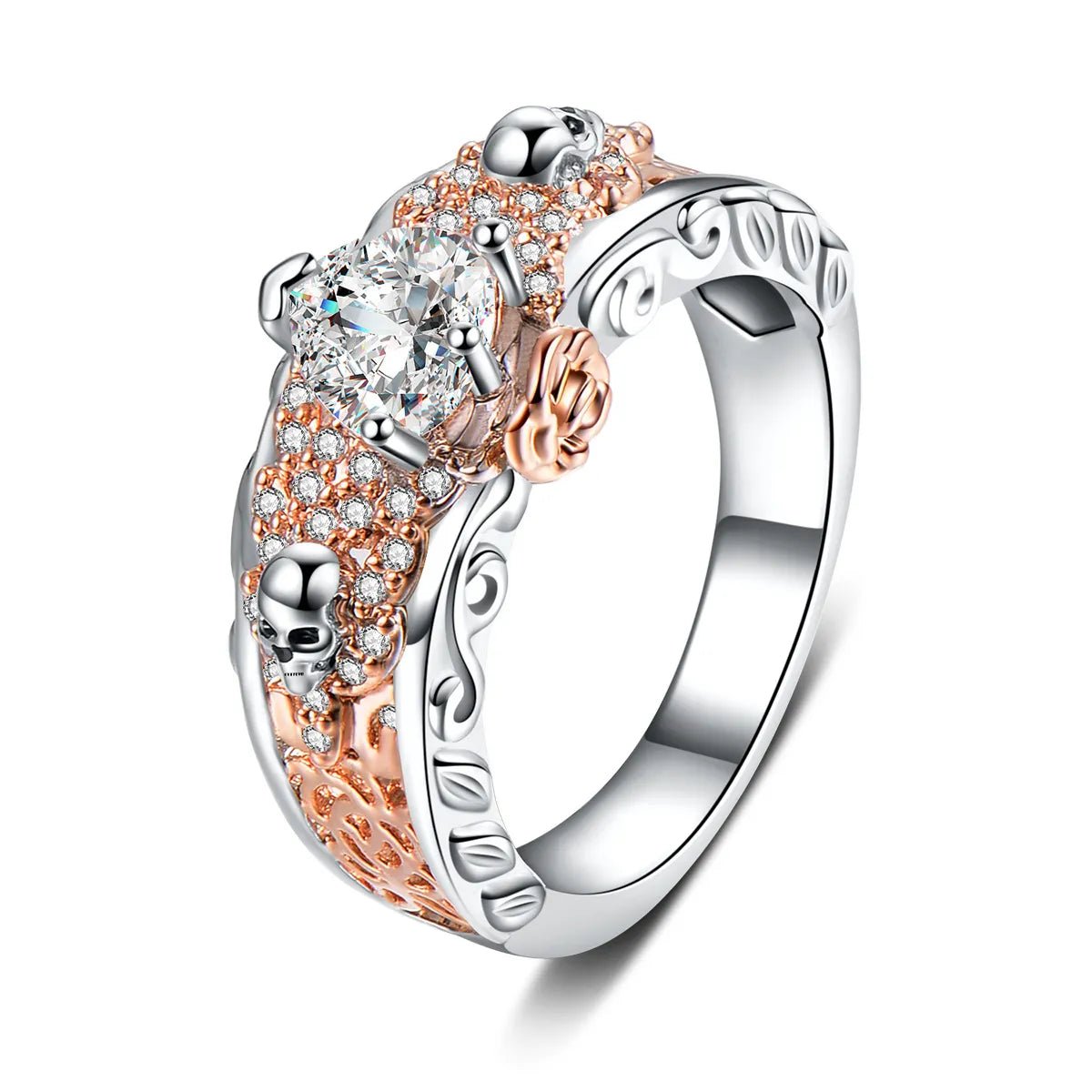 Bague femme rose - Skull Majesty™ - LE PRATIQUE DU MOTARD