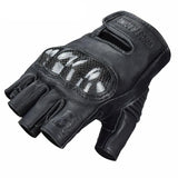 Gants Mitaine moto cuir avec Coque Carbone - LE PRATIQUE DU MOTARD