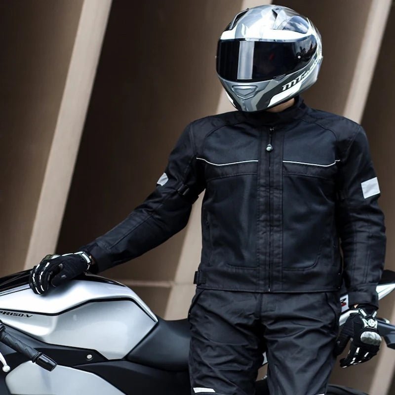 Blouson moto été Noir avec Dorsale - LE PRATIQUE DU MOTARD