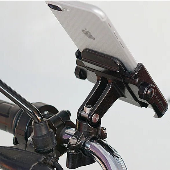 Support téléphone moto Universel finition métal - LE PRATIQUE DU MOTARD