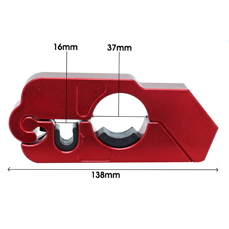 Antivol Bloque Levier + Poignee P2R Rouge -P2R