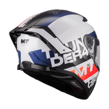 Casque Intégral MT Thunder 4 SV Waves Blanc/Marine Gloss — ECE 22.06 - LE PRATIQUE DU MOTARD