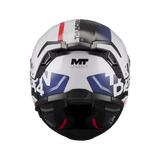 Casque Intégral MT Thunder 4 SV Waves Blanc/Marine Gloss — ECE 22.06 - LE PRATIQUE DU MOTARD