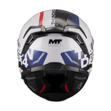 Casque Intégral MT Thunder 4 SV Waves Blanc/Marine Gloss — ECE 22.06 - LE PRATIQUE DU MOTARD