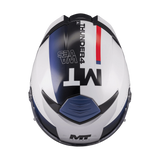 Casque Intégral MT Thunder 4 SV Waves Blanc/Marine Gloss — ECE 22.06 - LE PRATIQUE DU MOTARD