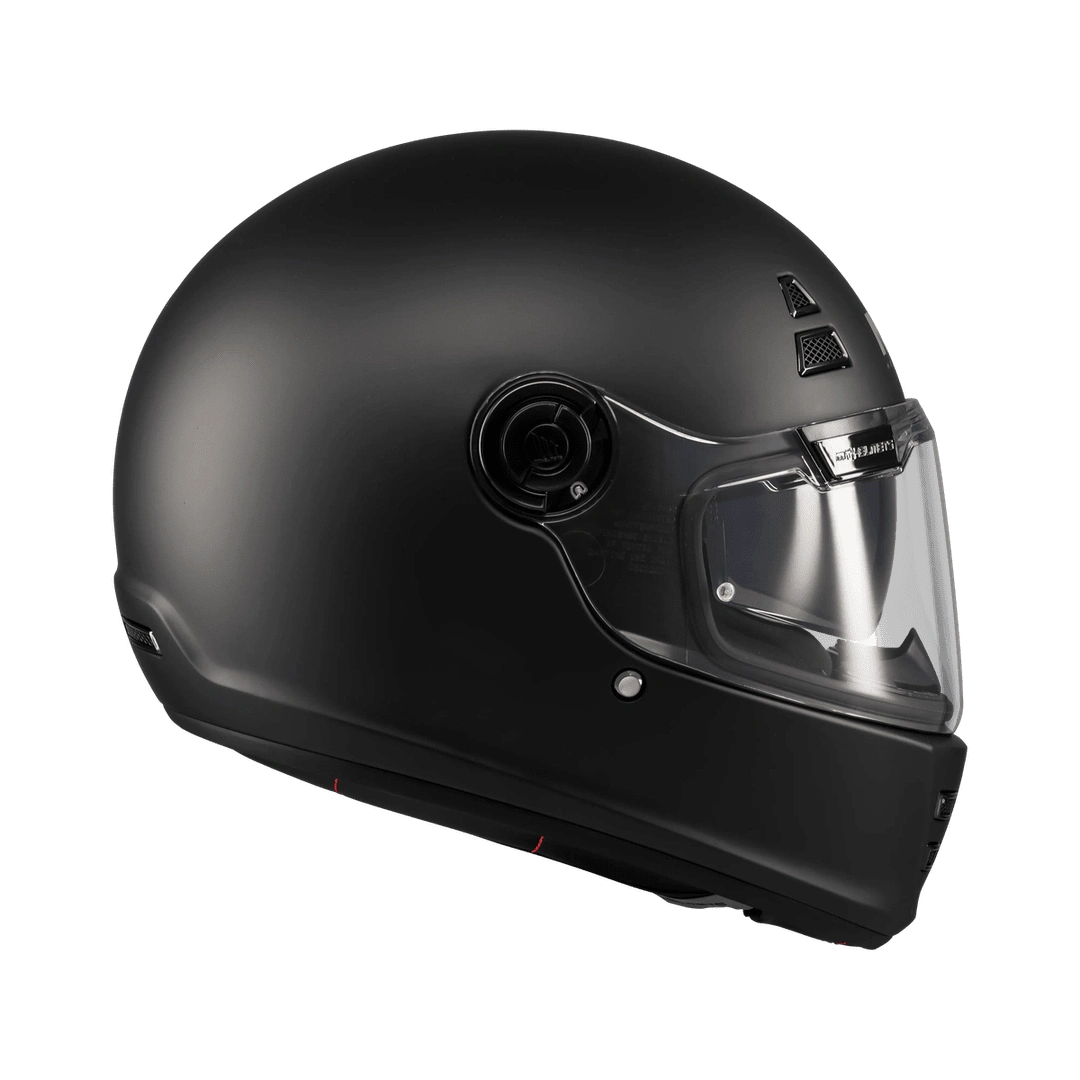 Casque intégral MT Jarama SV noir mat profil droit, écran solaire escamotable