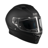 Casque intégral homologué ECE 22-06 Stinger 2 noir mat vue trois-quarts avant