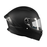Casque intégral moto noir mat Stinger 2 vue de profil droit visière fermée
