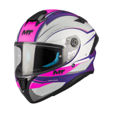 Casque Intégral Femme MT Targo S Outside Rose/Violet — ECE 22.06 - LE PRATIQUE DU MOTARD