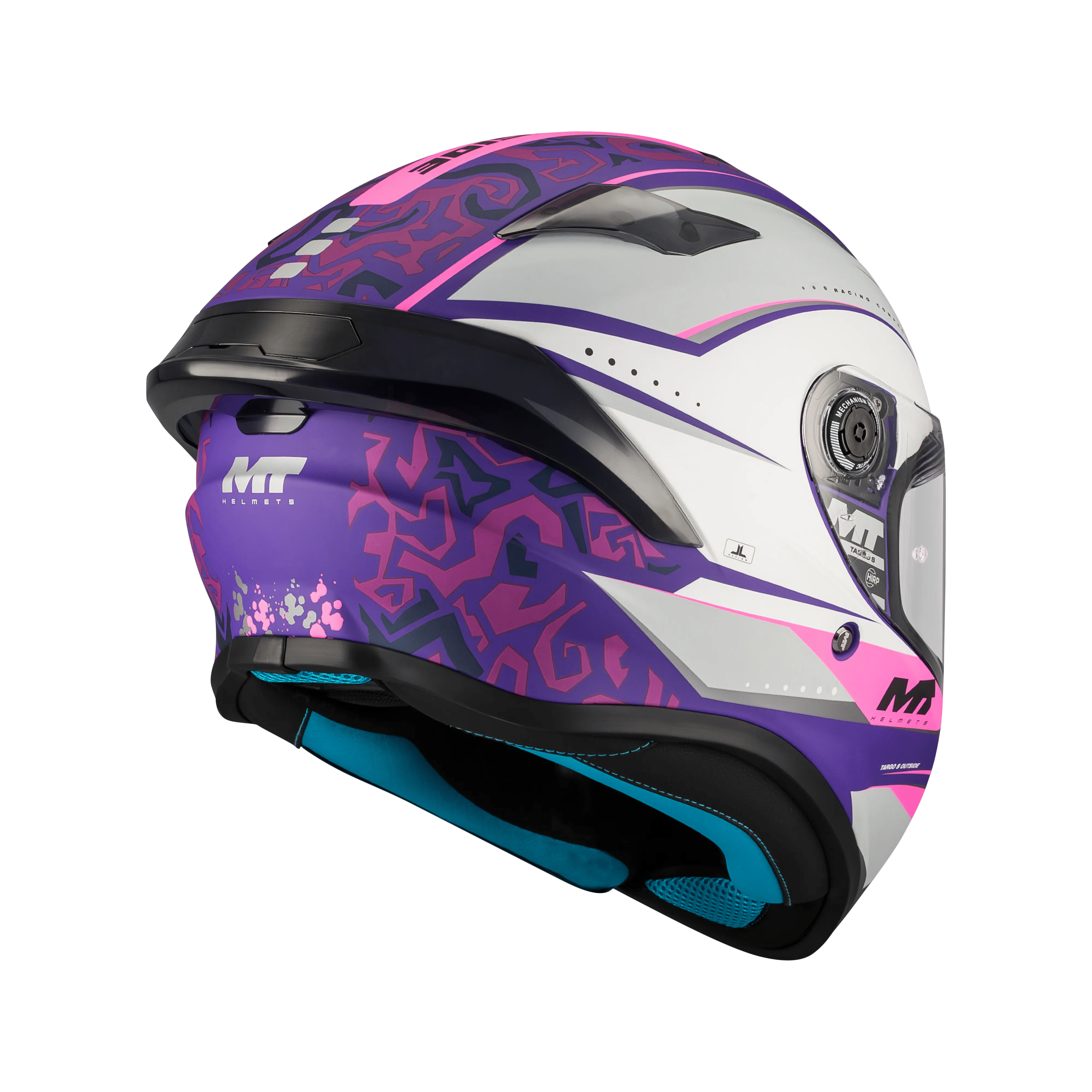 Casque Intégral Femme MT Targo S Outside Rose/Violet — ECE 22.06 - LE PRATIQUE DU MOTARD