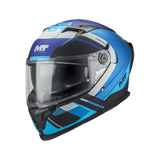 Casque Intégral MT Braker SV Inception Mat Noir/Bleu— ECE 22.06 - LE PRATIQUE DU MOTARD