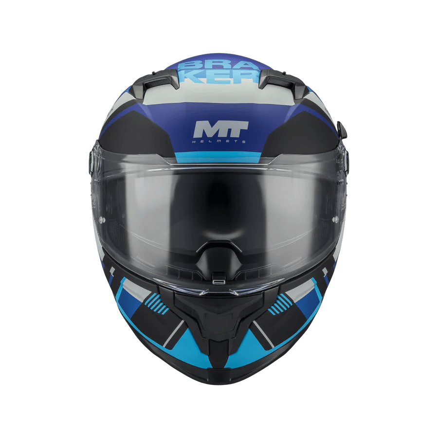 Casque Intégral MT Braker SV Inception Mat Noir/Bleu— ECE 22.06 - LE PRATIQUE DU MOTARD