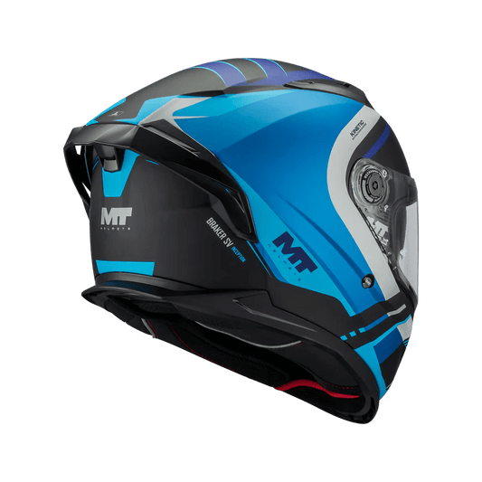 Casque Intégral MT Braker SV Inception Mat Noir/Bleu— ECE 22.06 - LE PRATIQUE DU MOTARD