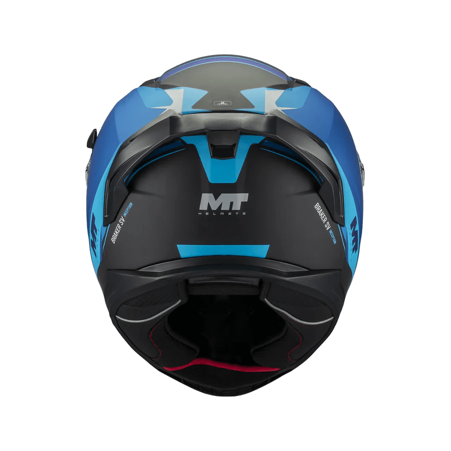 Casque Intégral MT Braker SV Inception Mat Noir/Bleu— ECE 22.06 - LE PRATIQUE DU MOTARD