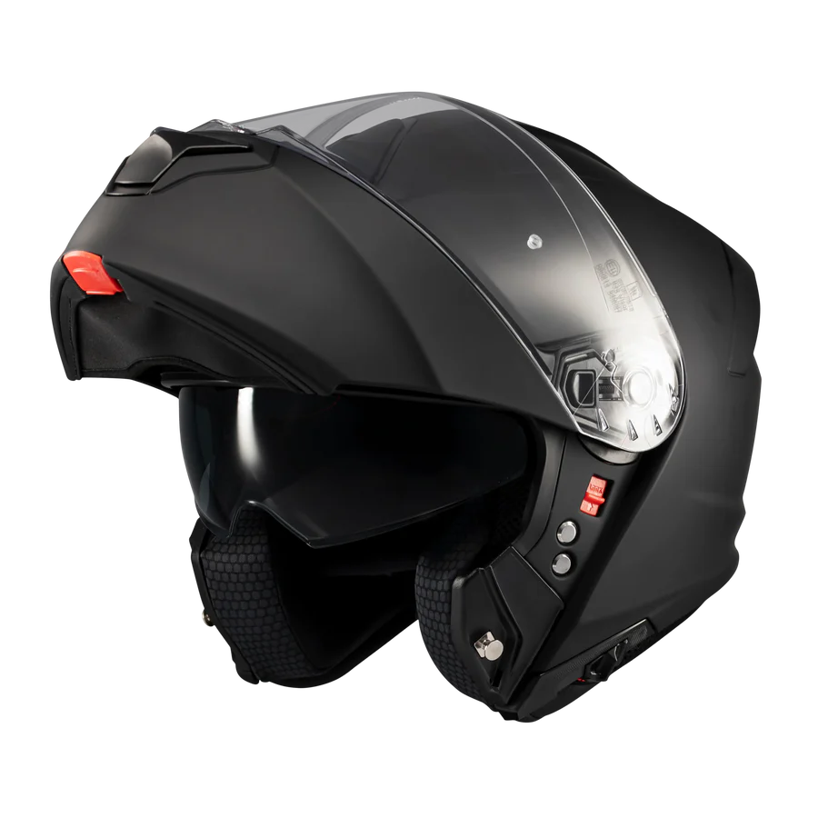 Matte Black Double Visor Modular Helmet | SLine550