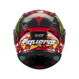 Casque intégral MT KRE+ S Piqueras de dos, nom Piqueras et extracteurs d'air